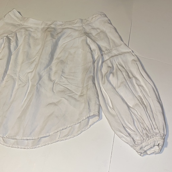 Anthropologie Floreat White Linen Blend Boho Top - Women’s Size 10 - Picture 6 of 10